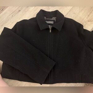 Banana Republic Black Pea Coat Elegant Warmth